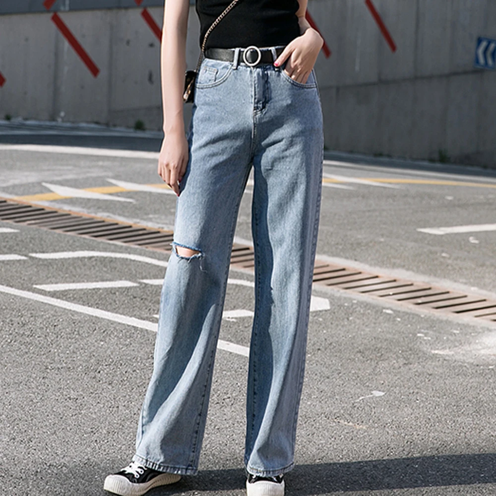 new wide leg jeans for women vintage BF style sexy holes high waist jeans summer autumn loose casual women jeans trousers
new wide leg jeans for women vintage BF style sexy holes high waist jeans summer autumn loose casual women jeans trousers
