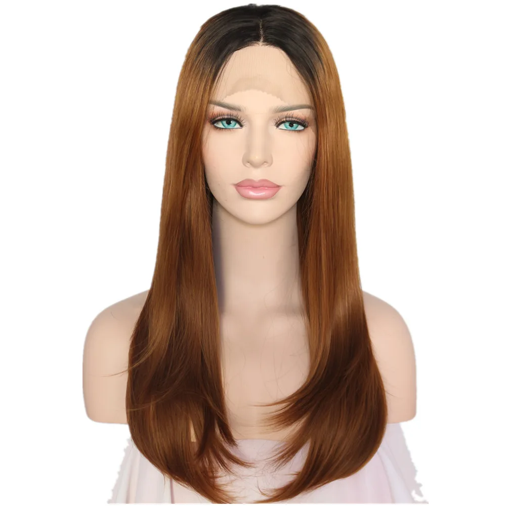 BeautyTown Black Ombre Brown Heat Resistant Hair Natural Wave Blogger Daily Makeup Synthetic Lace Front Wigs For Wedding Party
BeautyTown Black Ombre Brown Heat Resistant Hair Natural Wave Blogger Daily Makeup Synthetic Lace Front Wigs For Wedding Party