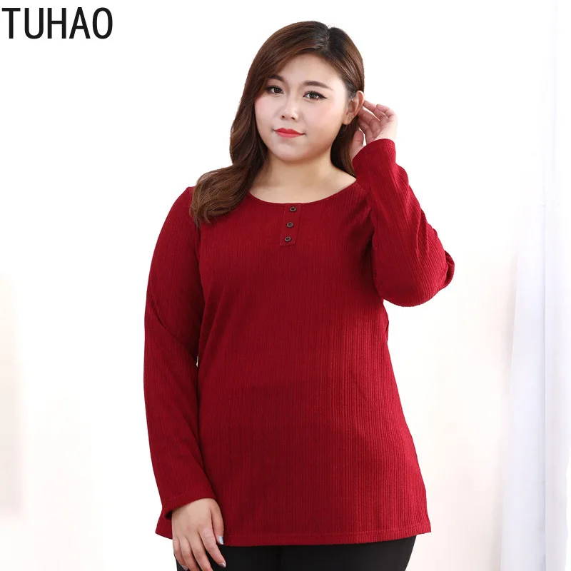 TUHAO Big-size Blouse Shirt Female 2019 Spring Knit Bottom Black Red Elegant Office Plus Size 10XL 8XL 6XL Sweater Knitted Tops
TUHAO Big-size Blouse Shirt Female 2019 Spring Knit Bottom Black Red Elegant Office Plus Size 10XL 8XL 6XL Sweater Knitted Tops