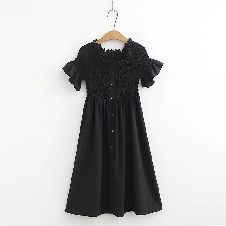 Pleated A-line Dress Women Vestidos Stretch Casual Ruffles Flare Short Sleeve Midi Summer Dress Black KKFY3581
Pleated A-line Dress Women Vestidos Stretch Casual Ruffles Flare Short Sleeve Midi Summer Dress Black KKFY3581