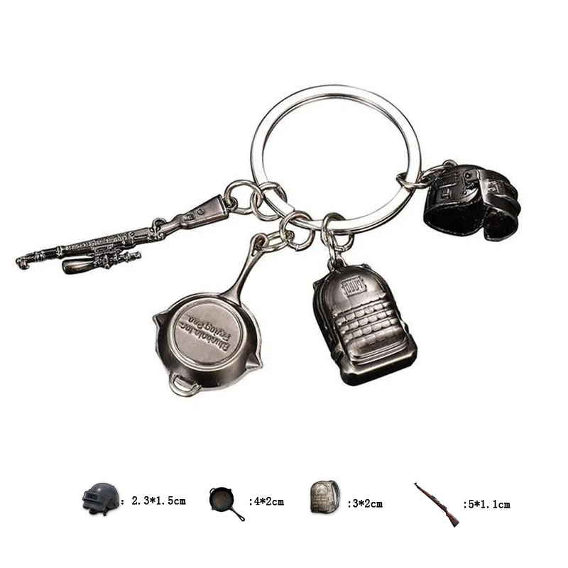 PUBG Games Prop Keychain Level 3 Helmet/Backpack /Saucepan /Gun Key Ring Creative Trinket Keyfob
PUBG Games Prop Keychain Level 3 Helmet/Backpack /Saucepan /Gun Key Ring Creative Trinket Keyfob