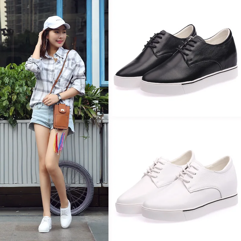 Women's shoes 2018 autumn and winter new first layer leather small white shoes increased with walking shoes A9X1-A9X5
Women's shoes 2018 autumn and winter new first layer leather small white shoes increased with walking shoes A9X1-A9X5