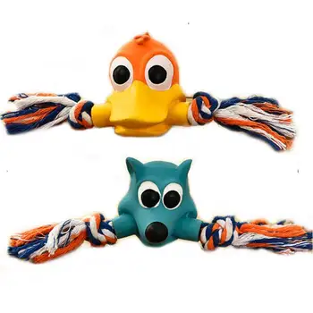 Pet Squeaky Chew Toy Cute Dog Latex Duck Fox Toy Dog Bite-resistan Molar Tool For Cleaning Teeth Pet Supplies
Pet Squeaky Chew Toy Cute Dog Latex Duck Fox Toy Dog Bite-resistan Molar Tool For Cleaning Teeth Pet Supplies