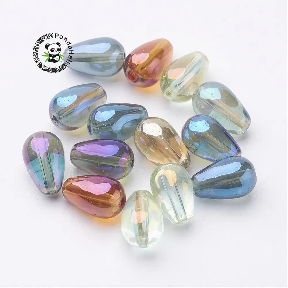50pcs Drop Beads For Jewelry Making Electroplate Transparent Glass Beads Strand Full Rainbow Plated Mixed Color 8x13mm Hole 1mm
50pcs Drop Beads For Jewelry Making Electroplate Transparent Glass Beads Strand Full Rainbow Plated Mixed Color 8x13mm Hole 1mm