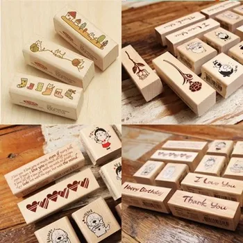 Cartoon Decorative DIY Wood Stamp Retro Flower Cat Scrapbooking Craft Stamp Diary Decoration 10pcs SK777
Cartoon Decorative DIY Wood Stamp Retro Flower Cat Scrapbooking Craft Stamp Diary Decoration 10pcs SK777