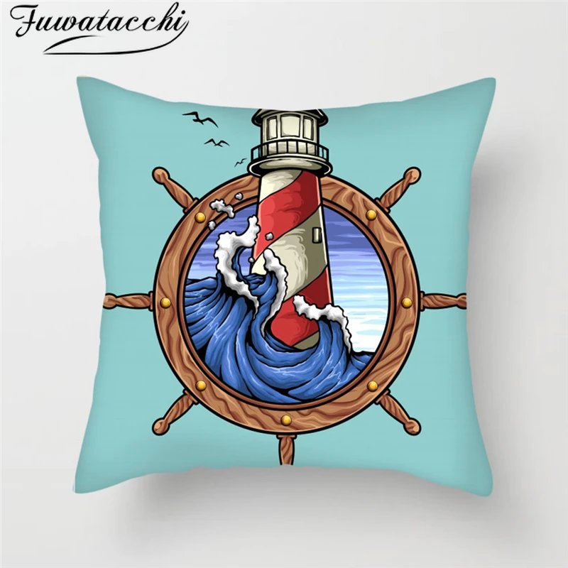 Fuwatacchi Vintage Anchor Cushion Cover Various Anchors Compass Lighthouse Throw Pillow Cover Captain Design Pillowcases
Fuwatacchi Vintage Anchor Cushion Cover Various Anchors Compass Lighthouse Throw Pillow Cover Captain Design Pillowcases