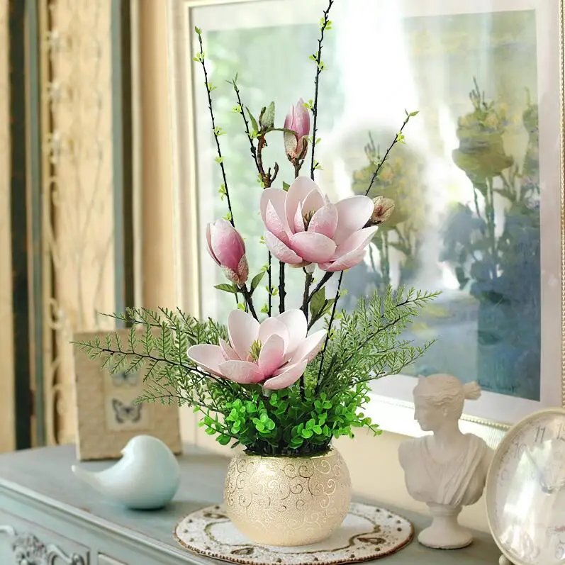 Modern Ceramic Vase+Artificial Flowers Set Figurines Home Furnishings Crafts Decoration Living Room Fake Flowers Arrangement Pot
Modern Ceramic Vase+Artificial Flowers Set Figurines Home Furnishings Crafts Decoration Living Room Fake Flowers Arrangement Pot
