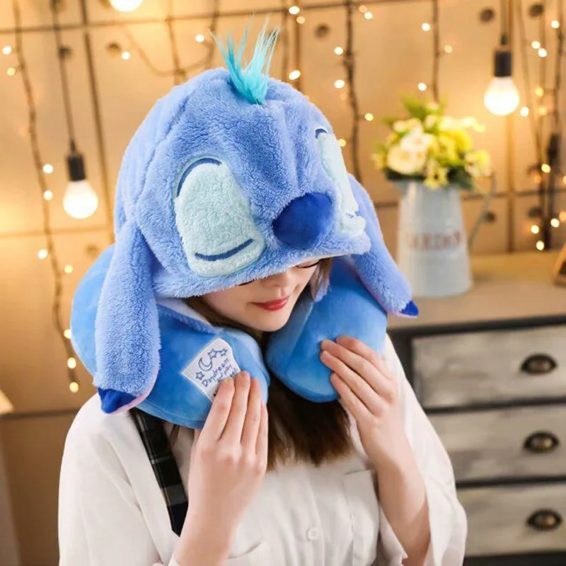 1pc 35cm cartoon rest travel stitch plush U neck pillow with hat novelty kids girl boy stuffed toy
1pc 35cm cartoon rest travel stitch plush U neck pillow with hat novelty kids girl boy stuffed toy