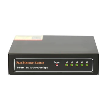 Network Switchs 5 Port Gigabit Desktop Switch Adapter 10/100/1000Mbps Fast Ethernet Switcher LAN Hub Full/Half duplex Exchange
Network Switchs 5 Port Gigabit Desktop Switch Adapter 10/100/1000Mbps Fast Ethernet Switcher LAN Hub Full/Half duplex Exchange