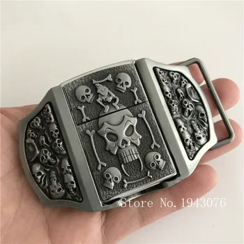 Retail Fashion Men's Cool 3D Silver Skull Kerosene Lighter Metal Belt Buckles For 4cm Wide Belt Man Jeans accessories
Retail Fashion Men's Cool 3D Silver Skull Kerosene Lighter Metal Belt Buckles For 4cm Wide Belt Man Jeans accessories