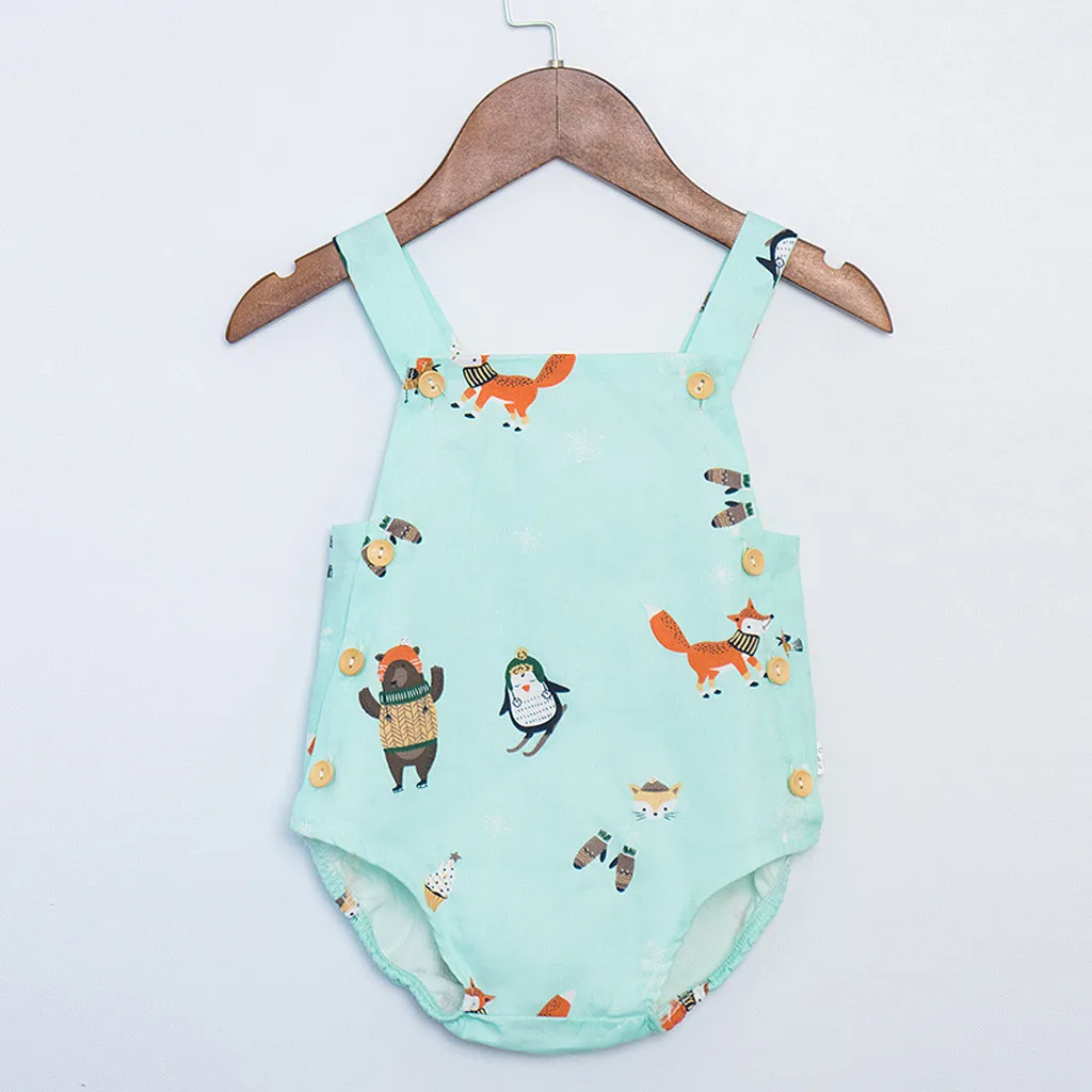 Fashion Newborn Clothes Infant Baby Girl Kid Cartoon Print Sleeveless Bodysuit Summer Clothes kleding jumpsuits kinderen
Fashion Newborn Clothes Infant Baby Girl Kid Cartoon Print Sleeveless Bodysuit Summer Clothes kleding jumpsuits kinderen