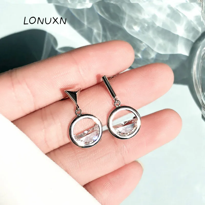 100% 925 Sterling Silver Asymmetry geometry Earrings For Women With high quality Clear CZ Clear Spring Water Design lovers gift
100% 925 Sterling Silver Asymmetry geometry Earrings For Women With high quality Clear CZ Clear Spring Water Design lovers gift