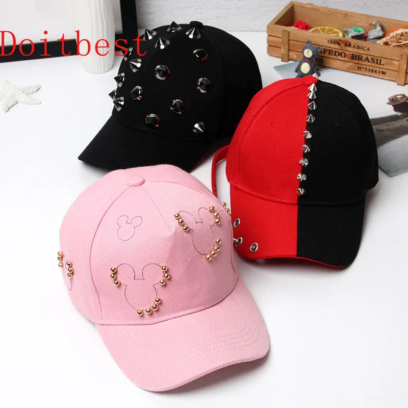 Doitbest 2-8 Y Children Hip Hop Novelty rivets Child Baseball Cap Summer kids Sun Hat long ribbon Boys Girls snapback Caps
Doitbest 2-8 Y Children Hip Hop Novelty rivets Child Baseball Cap Summer kids Sun Hat long ribbon Boys Girls snapback Caps