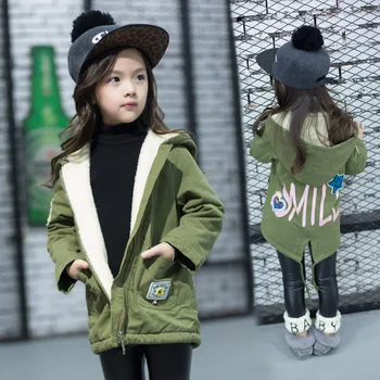 New 2020 Autumn Winter Kids Cashmere Girls Cartoon Letters Coats Children Fashion Jackets Toddler Clothes Army Green, 2-7Y
New 2020 Autumn Winter Kids Cashmere Girls Cartoon Letters Coats Children Fashion Jackets Toddler Clothes Army Green, 2-7Y