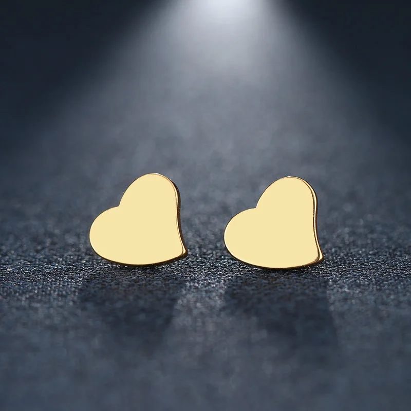 DOTIFI Stainless Steel Stud Earring For Women Man Real Heart Gold And Silver Color Lover's Engagement Jewelry Drop Shipping
DOTIFI Stainless Steel Stud Earring For Women Man Real Heart Gold And Silver Color Lover's Engagement Jewelry Drop Shipping
