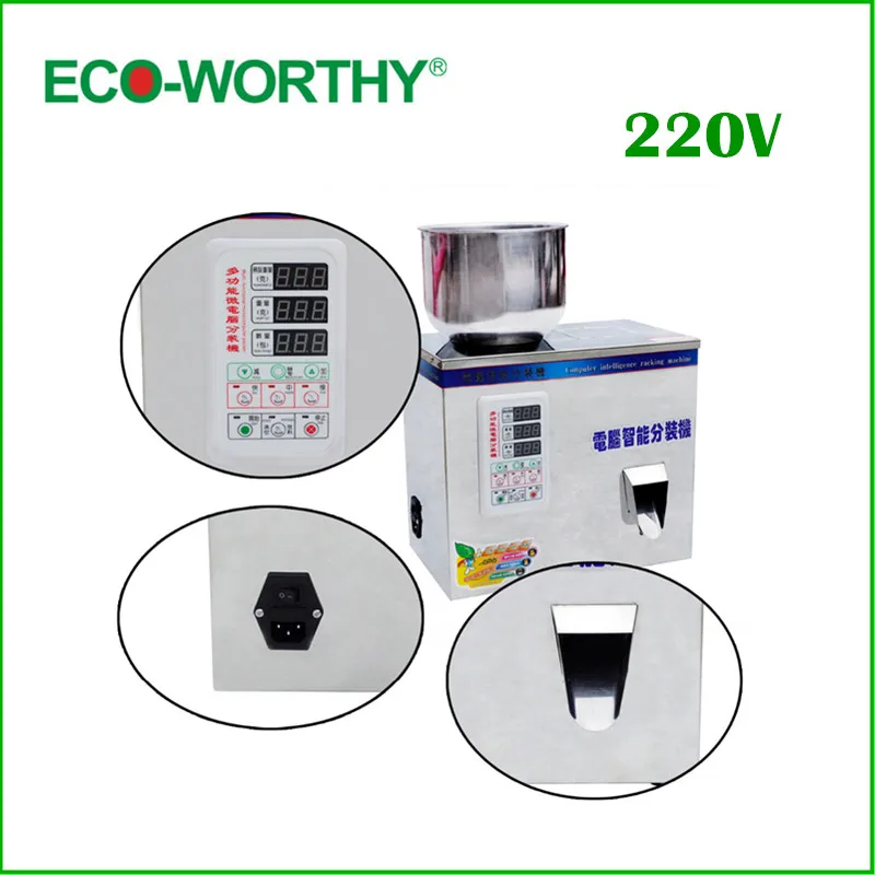 Intelligent packing machine dispensing machines1-50g Weighing and Filling Machine for Powder Tea Seed Bean 220V 50HZ
Intelligent packing machine dispensing machines1-50g Weighing and Filling Machine for Powder Tea Seed Bean 220V 50HZ