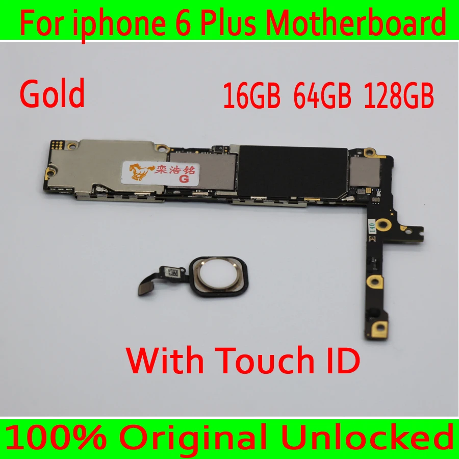 Gold Original unlocked for iphone 6 Plus Motherboard with Touch ID, Free iCloud for iphone 6 Plus Mainboard ,16GB 64GB 128GB
Gold Original unlocked for iphone 6 Plus Motherboard with Touch ID, Free iCloud for iphone 6 Plus Mainboard ,16GB 64GB 128GB