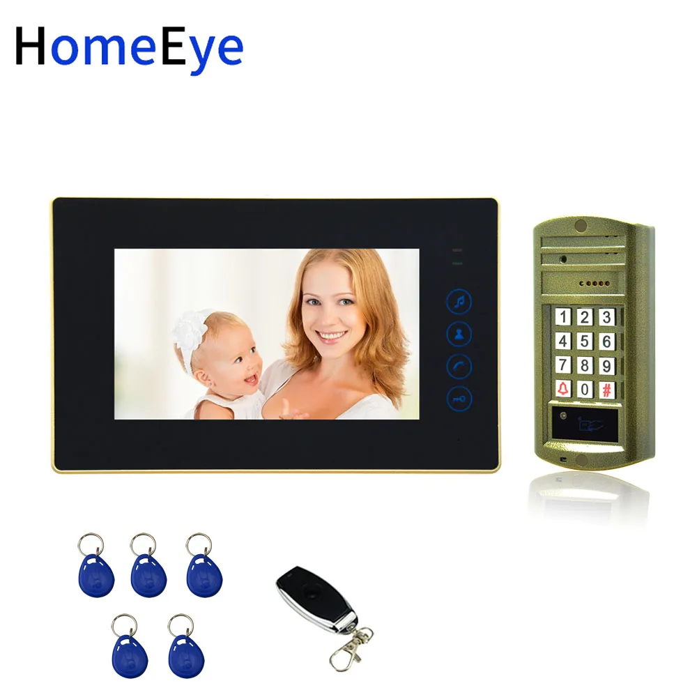7inch Video Door Phone Video Intercom Door Bell Password+ID Card Home Access Control System 1200TVL IP65 Waterproof Touch Button
7inch Video Door Phone Video Intercom Door Bell Password+ID Card Home Access Control System 1200TVL IP65 Waterproof Touch Button