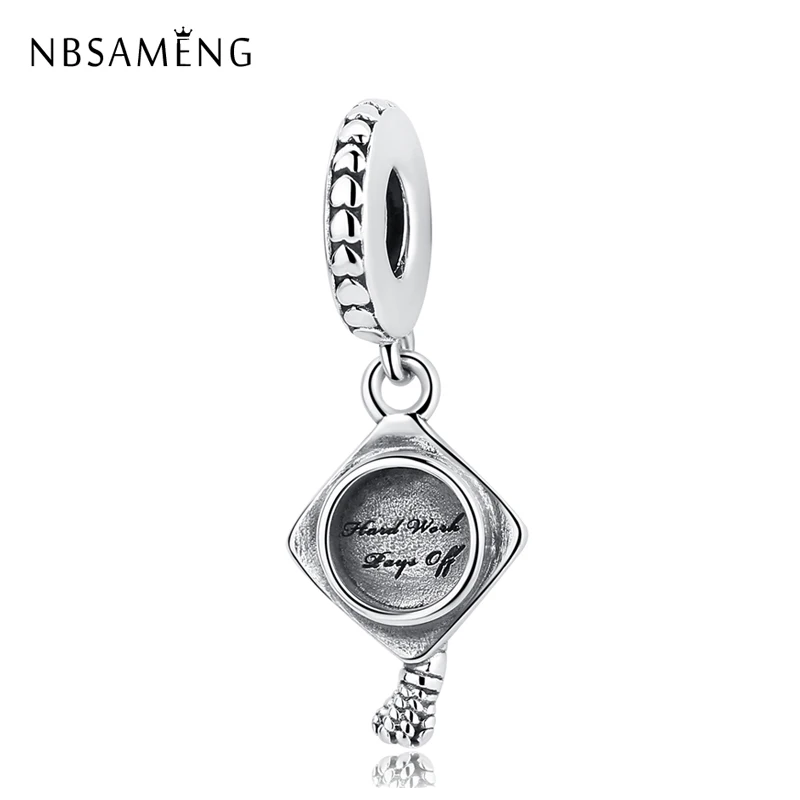 NBSAMENG 100% 925 Sterling Silver Bead Graduation Mortarboard Hat Pendant Charm Beads Fit Original Pandora Bracelets DIY Jewelry
NBSAMENG 100% 925 Sterling Silver Bead Graduation Mortarboard Hat Pendant Charm Beads Fit Original Pandora Bracelets DIY Jewelry