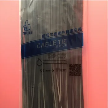 250Pcs/pack 8*450mm High Quality width 5.8mm Black Color Factory Standard Self-locking Plastic Nylon Cable Ties,Wire Zip Tie
250Pcs/pack 8*450mm High Quality width 5.8mm Black Color Factory Standard Self-locking Plastic Nylon Cable Ties,Wire Zip Tie