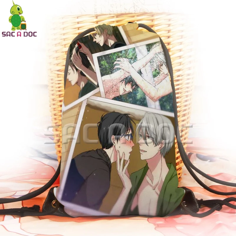 Anime Yuri on Ice Backpack Victor Yuri 3D Printed Drawstring Bag for Teenagers Students School Bag Softback Travel Rucksack
Anime Yuri on Ice Backpack Victor Yuri 3D Printed Drawstring Bag for Teenagers Students School Bag Softback Travel Rucksack