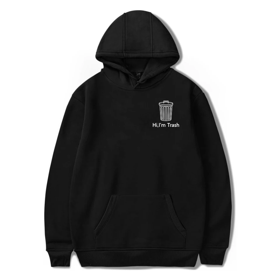 2018 Hot Sale Winter New Arrival Trash Can Logo Print Pullover Sweatshirt Hi I'm Trash Funny Hoodies Hip Hop Clothing Streetwear
2018 Hot Sale Winter New Arrival Trash Can Logo Print Pullover Sweatshirt Hi I'm Trash Funny Hoodies Hip Hop Clothing Streetwear