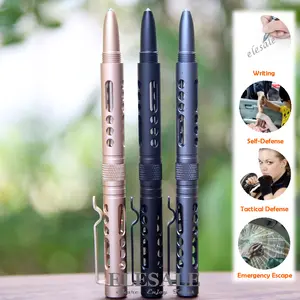 ELESESAFE Self Defense Tactical Pen Glass Breaker EDC Tool ELESESAFE Self Defense Tactical Pen Glass Breaker EDC Tool