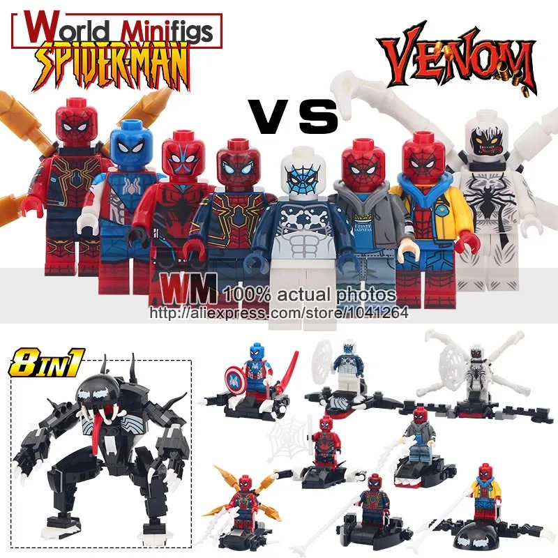 1Set Building Blocks Marvel Super Heroes Spiderman Captain America Zombie Spiderman Action Child Toys
1Set Building Blocks Marvel Super Heroes Spiderman Captain America Zombie Spiderman Action Child Toys