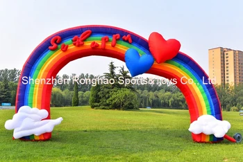 8.3m (27feet) Inflatable Rainbow Arches Archway For Kindergarten Welding Party Festivals Decorations With Air Blower
8.3m (27feet) Inflatable Rainbow Arches Archway For Kindergarten Welding Party Festivals Decorations With Air Blower