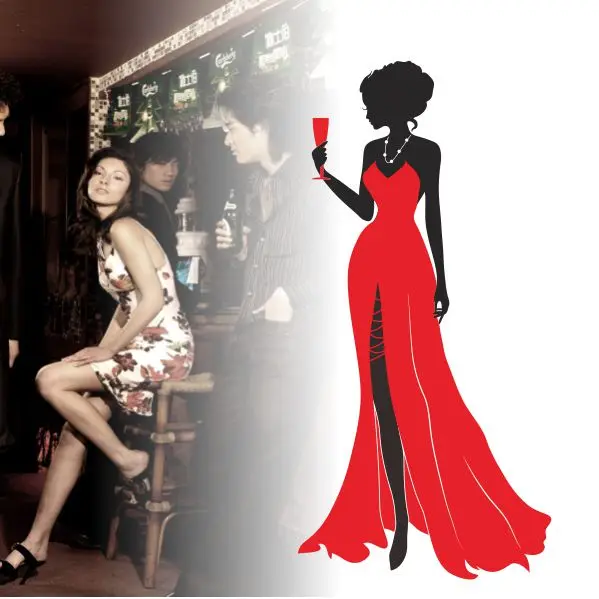 Bar nightclub woman take glasses Hall Cafe Billiard room wall stickers wall stickers Flirty figures
Bar nightclub woman take glasses Hall Cafe Billiard room wall stickers wall stickers Flirty figures