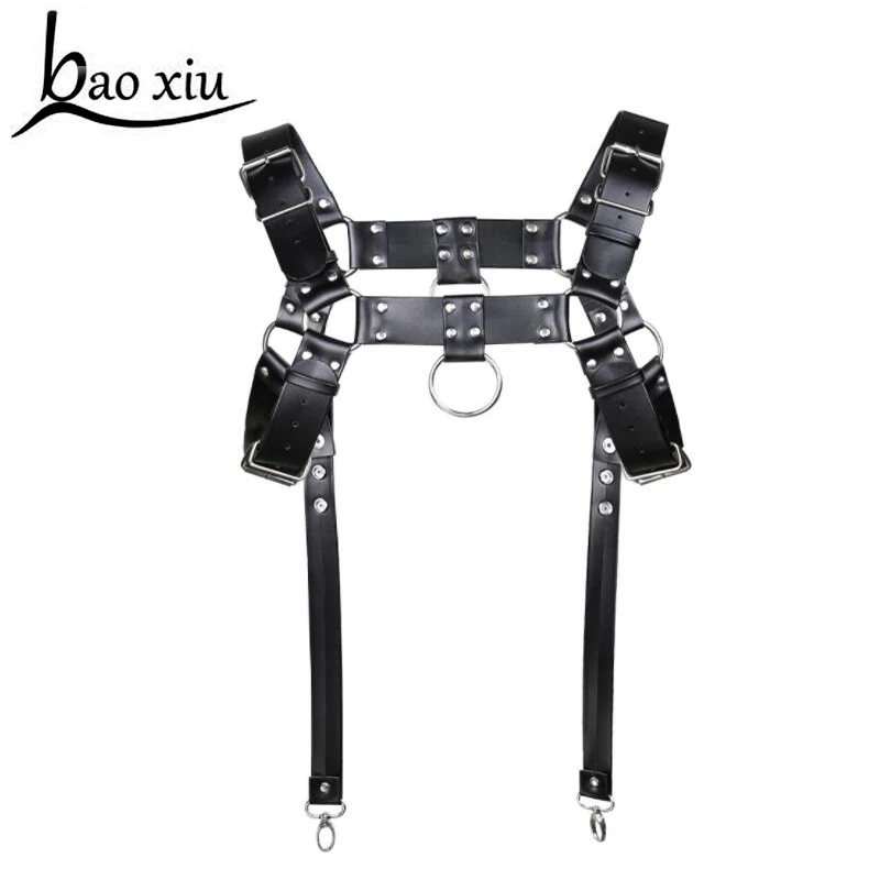Male man handsome metal Punk Leather Harness Rivet Goth Handmade cool Body Bondage Belts chest Cross back belt hot rock accessor
Male man handsome metal Punk Leather Harness Rivet Goth Handmade cool Body Bondage Belts chest Cross back belt hot rock accessor