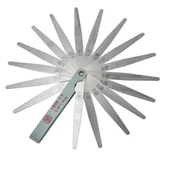 Metric Measurement 0.02 to 1mm 17 Blade Thickness Gap Metric Filler Feeler Gauge Measure Tool Top Quality
Metric Measurement 0.02 to 1mm 17 Blade Thickness Gap Metric Filler Feeler Gauge Measure Tool Top Quality