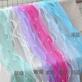 4Yds/lot 13cm wide Beaded organza gauze lace multi-layer three-dimensional dress wedding dress trim lace AC558
4Yds/lot 13cm wide Beaded organza gauze lace multi-layer three-dimensional dress wedding dress trim lace AC558