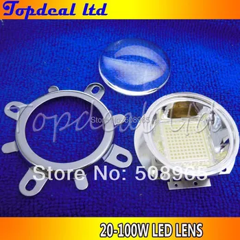 

90-120 degreen led Lens + Reflector Collimator + Fixed bracket 20W 30W 50W 70W 100W LED 2set