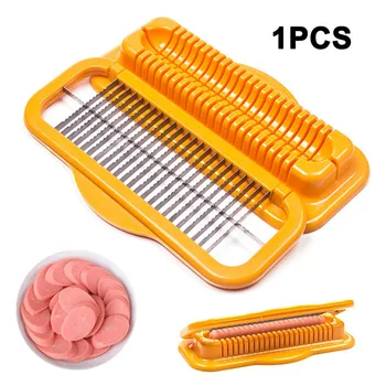 Hotdog Slicer Sausage Fruits Cutter Food Grade Plastic Stainless Steel Hotdog Cutter DC120
Hotdog Slicer Sausage Fruits Cutter Food Grade Plastic Stainless Steel Hotdog Cutter DC120