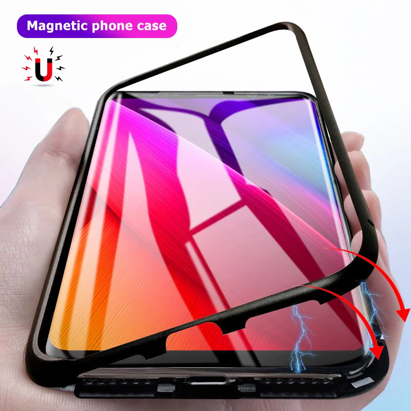 GerTong Magnetic Adsorption Flip Case For Samsung Galaxy Note 8 Note 9 S8 S9 Plus Tempered Glass Back Cover Metal Bumper Cases
GerTong Magnetic Adsorption Flip Case For Samsung Galaxy Note 8 Note 9 S8 S9 Plus Tempered Glass Back Cover Metal Bumper Cases