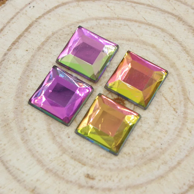 Free Shipping Good Quality 50Pcs 12mm Colorful Color Square Flat Back Acrylic Rhinestone For DIY Decoration
Free Shipping Good Quality 50Pcs 12mm Colorful Color Square Flat Back Acrylic Rhinestone For DIY Decoration