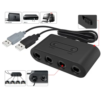 For Gamecube Controller Adapter Connection Tap Converter with 4 Extension Cables for Nintend ForWii U Switch and PC USB 3 in 1
For Gamecube Controller Adapter Connection Tap Converter with 4 Extension Cables for Nintend ForWii U Switch and PC USB 3 in 1