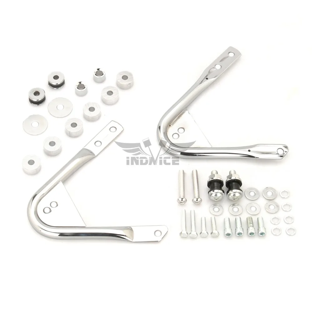 Motorcycle chromed Detachable Two Up Luggage Rack Docking Hardware Kit for harley Touring 1997-2008
Motorcycle chromed Detachable Two Up Luggage Rack Docking Hardware Kit for harley Touring 1997-2008