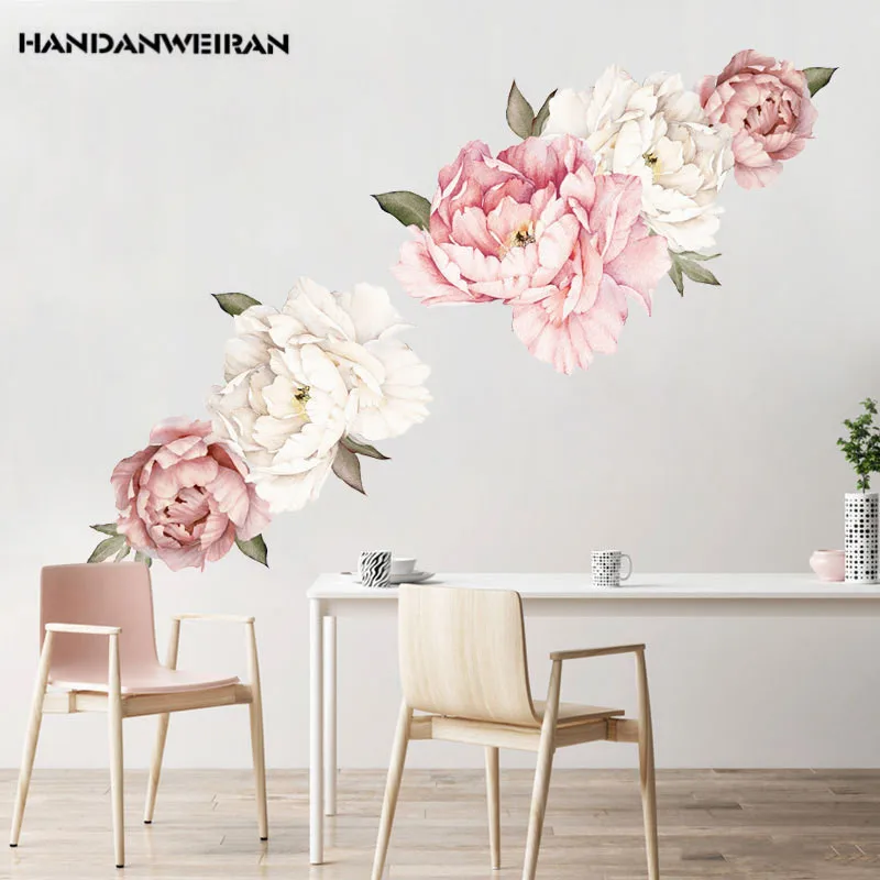 1PCS 3D Peony Wall Stickers Rose Peony For Living Room Bedroom 40*60CM Room Decals Mural Home Decoration Wallpaper
1PCS 3D Peony Wall Stickers Rose Peony For Living Room Bedroom 40*60CM Room Decals Mural Home Decoration Wallpaper
