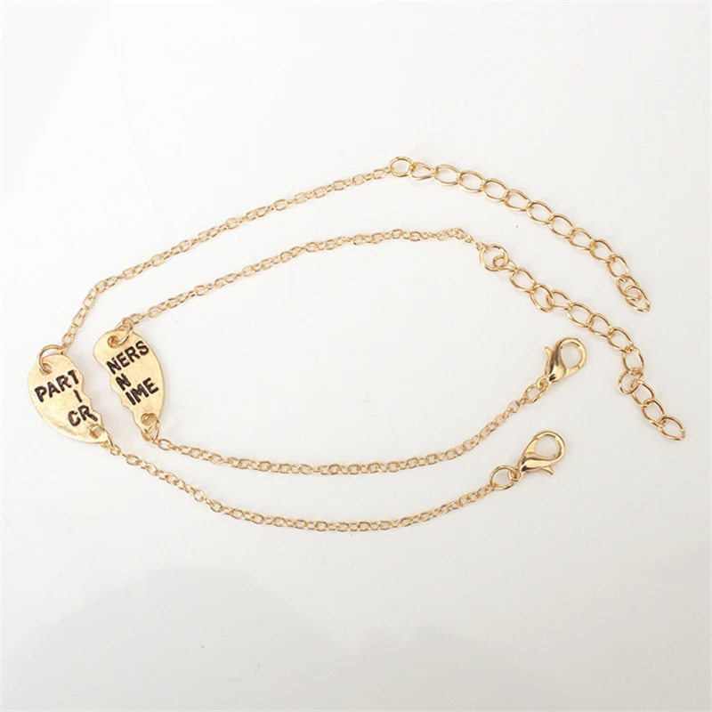 Foreign Trade Fashion Personality Jewelry Good Friends Couple Bracelet Heart Shaped Stitching Jewelry Feminina Pulsera wholesale
Foreign Trade Fashion Personality Jewelry Good Friends Couple Bracelet Heart Shaped Stitching Jewelry Feminina Pulsera wholesale