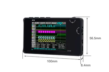 LA104 Logic Analyzer 4-Channel Oscilloscope SPI IIC UART Programmable 100M Sample Rate
LA104 Logic Analyzer 4-Channel Oscilloscope SPI IIC UART Programmable 100M Sample Rate