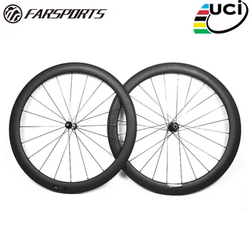 Farsports FSC50-TM-23 DT350 hub 50 23mm carbon tubular wheels 700c, 1345g 50mm carbon fiber road 3K matte wheels
Farsports FSC50-TM-23 DT350 hub 50 23mm carbon tubular wheels 700c, 1345g 50mm carbon fiber road 3K matte wheels