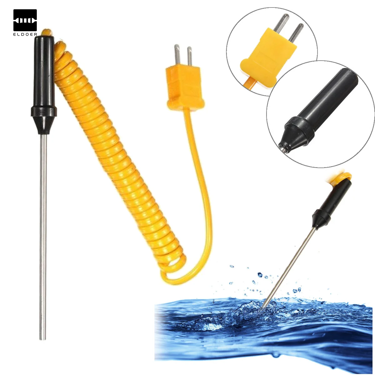1Pc 100mm K-Type Thermocouple Probe Sensor Temperature Controller With Wire Cable
1Pc 100mm K-Type Thermocouple Probe Sensor Temperature Controller With Wire Cable