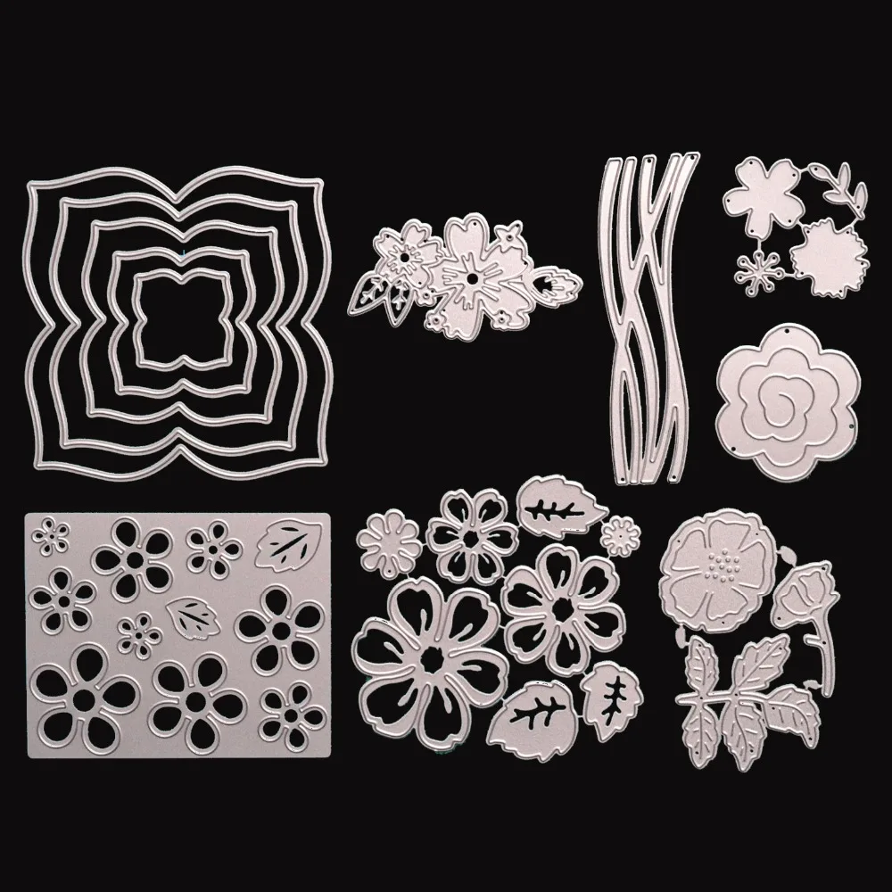 FLOWERS CUTTING DIES NEW in Scrapbooking Photo Album Paper Crafts Embossing Folders Invitation Greeting Cards Template Supplies
FLOWERS CUTTING DIES NEW in Scrapbooking Photo Album Paper Crafts Embossing Folders Invitation Greeting Cards Template Supplies