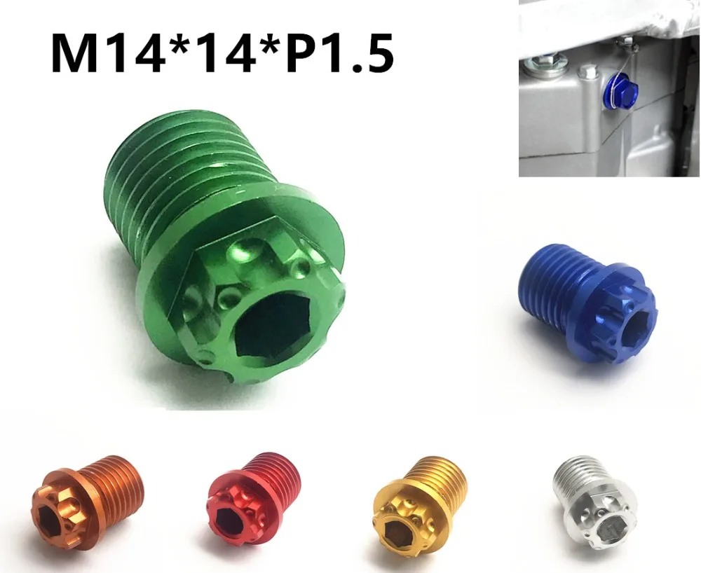 M14*14*P1.5 Motorcycle parts oil drain screw drain water screw Oil Drain Plug Bolt Screw for yamaha suzuki kawasaki ktm honda
M14*14*P1.5 Motorcycle parts oil drain screw drain water screw Oil Drain Plug Bolt Screw for yamaha suzuki kawasaki ktm honda