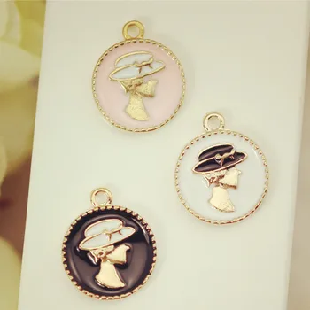 MRHUANG Round Lady Charms 10pcs/lot 16mm Golden Metal Enamel Charms Fit DIY Bracelet Hair Jewelry Accessory
MRHUANG Round Lady Charms 10pcs/lot 16mm Golden Metal Enamel Charms Fit DIY Bracelet Hair Jewelry Accessory