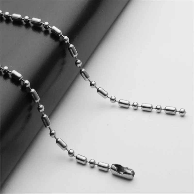 silver stainless steel chain necklace for pendant women & men 2.4mm lobster clasp bamboo round bead chain for diy jewelry making
silver stainless steel chain necklace for pendant women & men 2.4mm lobster clasp bamboo round bead chain for diy jewelry making