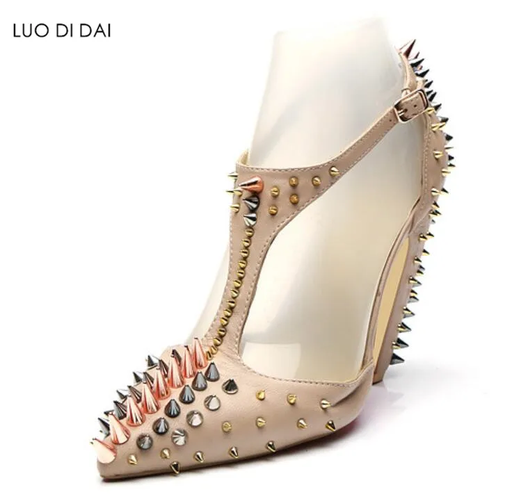 2019 rock style women spike stud heels ladies rivets stud pumps sexy high heels dress shoes chunky heel pumps party shoes 
2019 rock style women spike stud heels ladies rivets stud pumps sexy high heels dress shoes chunky heel pumps party shoes