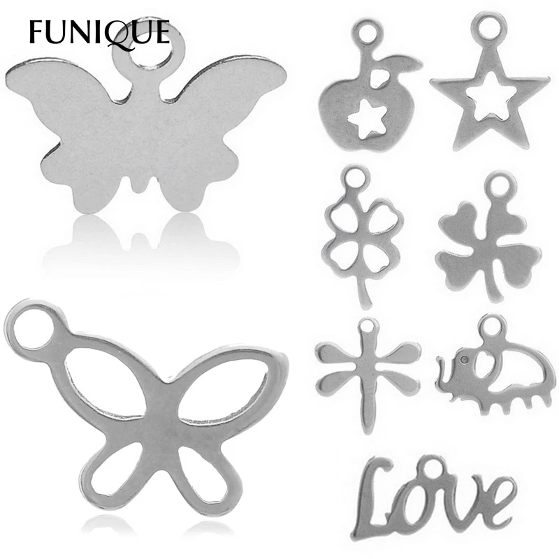 FUNIQUE 20PCs Charm Pendants Stainless Steel Mixed Shape DIY M2317 For Necklaces Bracelets Jewelry Making
FUNIQUE 20PCs Charm Pendants Stainless Steel Mixed Shape DIY M2317 For Necklaces Bracelets Jewelry Making
